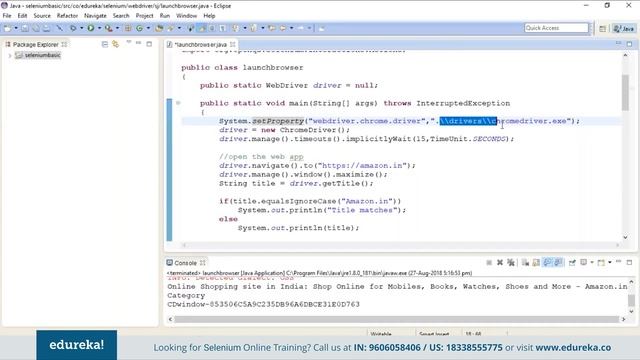 Selenium Java Tutorial For Beginners  | Automation Testing Tutorial | Edureka| Testing Rewind - 5