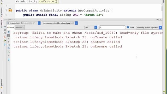 Android Basic tutorial 06 (life cycle)