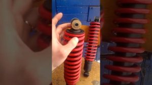 Переделка задних амортизаторов своим руками  на квадроцикл CF -500 с ваз 2101 копейка