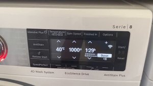 Bosch WAX32GH1 AntiStain Menu: All stains & Durations across all programmes