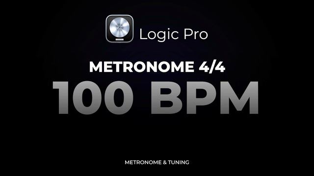 Metronome (Logic Sound) - 100 BPM 4/4 (Beats per minute) смотреть онлайн