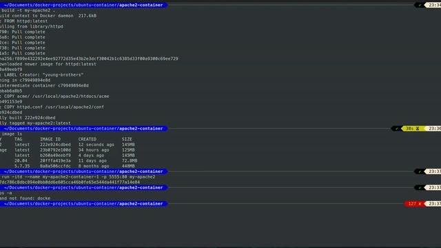 How to create apache (httpd) docker container смотреть онлайн