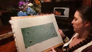 ВЫШИВКА ПО БАРХАТУ. Hand embroidery of icons with pearls and beads.