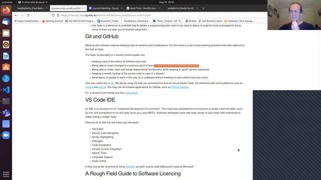 Lecture 6, Week 3 (1 hr) Towards end of Unit 2: Unix and onto Git and GitHub смотреть онлайн