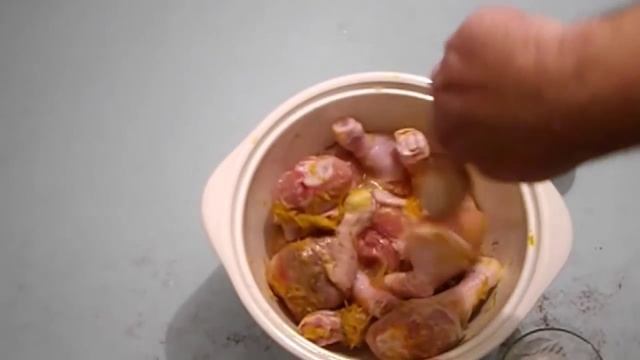 Куриные Бёдра в Апельсиново-Сметанном Маринаде видео рецепт