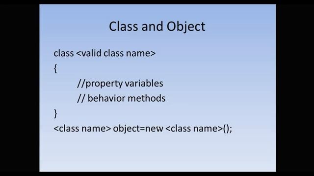 16# Class and Object in java