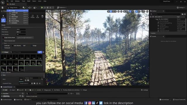 Unreal Engine 5 Tutorial | Create A Forest Road Environment