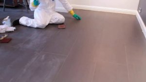 Удаление белого эпоксидного налета с плитки