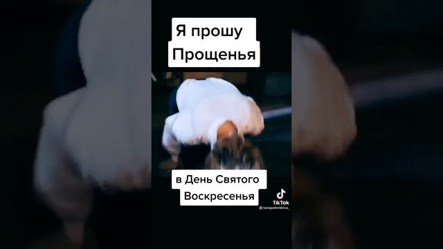 В день святого воскресенья воскресенья я прошу прощенья!