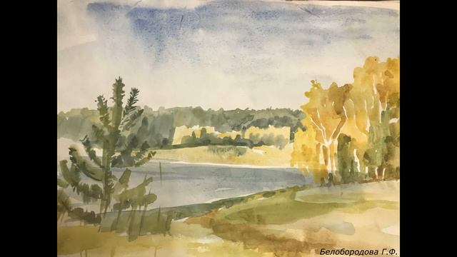 "Палитра летних впечатлений" Выставка пленэрных работ обучающихся ДПП "Живопись" Белобородовой Г.Ф смотреть онлайн