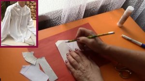 Белая рубашка на круглой кокетке. моделирование.