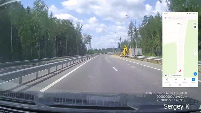 5й пусковой участок ЦКАД. Проезд от Ямской улицы до Москвы реки. 23.06.2020 смотреть онлайн