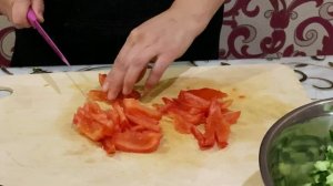 Салат с корейской морковью.Очень вкусно!