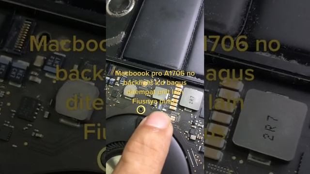 MacBook Pro A1706 No BecLed Kerusakan Pada Logic Board Perbaikan Memakan waktu 1 sampai 2 hari