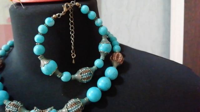 Авторские украшения. Коллекция ЛЕТО 2020 из бирюзы. смотреть онлайн