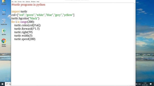python graphic turtle|| PYTHON||few lines of coding to create a turtle||#graphicturtle #pythonturtl