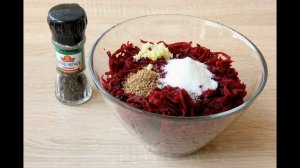 СЫРАЯ СВЕКЛА ПО-КОРЕЙСКИ С ЛУКОМ И ЧЕСНОКОМ