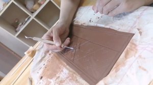 Глиняный релакс. Делаем гипсовую форму с орнаментом для отминки
