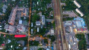 Пушкино(Западная сторона) с высоты 500 метров!