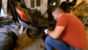 Suzuki skywave an400, ремонт муфты стартера( осторожно технический мат) строго + 21. Часть 4