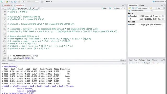 R Tutorial 41: Gradient Descent for Negative Log Likelihood in Logistics Regression смотреть онлайн