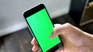 Футаж с телефоном ➡️Зелёный фон