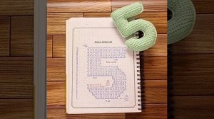 Цифры вязаные крючком, мастер класс в схемах .