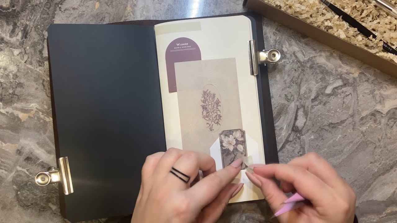 | ASMR | Journaling | No talking | Journal decoration | Relaxation 1 смотреть онлайн