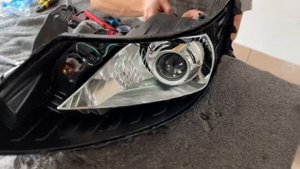 Установка Bi-Led линз Aozoom A3 Max на Kia Rio 3