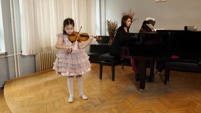 Emilia Anastasijević (6 years old) plays Siciliana by G. B. Pergolesi смотреть онлайн