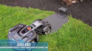 Husqvarna 435X AWD Automower Docking In Charging Station (Backing In)