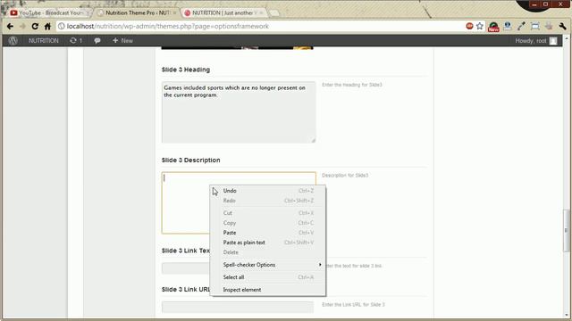 Nutrition Premium Wordpress Theme -- Setting Home Page from Themes Options Panel смотреть онлайн