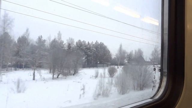 Перегон Нара-Бекасово-I из окна ЭД4М-0491 смотреть онлайн