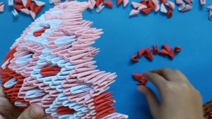 How to make 3D Origami Lamp | DIY | Papercraft