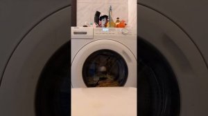 стираем в стиральной машинке Haier на стирке ежедневное постельное бельё с новым российским гелем