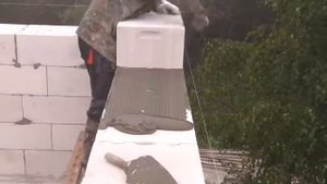 Кладка дома из газобетона газоблока Aeroc, технология, видео