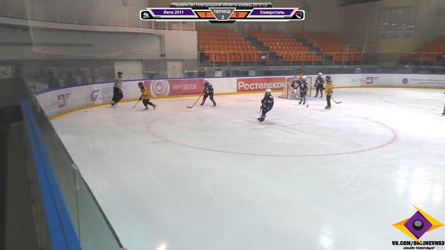 ХК Йети 2011 - ХК Северсталь - Первенство Новгородской области среди команд 2010 г.р. смотреть онлайн