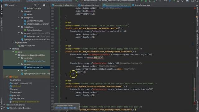 Spring WebFlux Essentials 18 - Unit Test Controller pt 02 смотреть онлайн