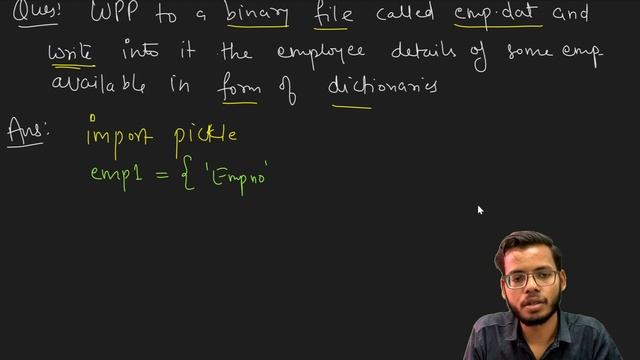 File handling in Python | Writing into binary file | Class 12 Python | Class 12 Computer Science |