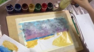 Мастер-класс для детей «Рисуем, как художник» по мотивам картины С. Светославского «Золотая нива»