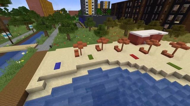 Русский город в Minecraft - 198 - Пляж смотреть онлайн