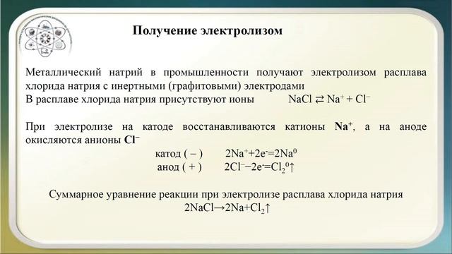 Электролиз растворов и расплавов. Применение электролиза в промышленности