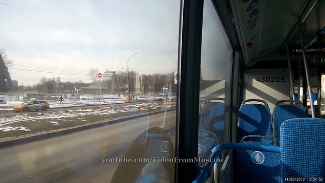 Электробус 36 "ВДНХ южная" - "Бескудниковский переулок" // 14 марта 2019 смотреть онлайн