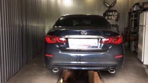Выхлоп на Infiniti Q70 3,7