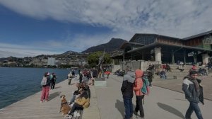 Montreux Freddie Mercury Statue in Switzerland, Spring