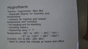 SCILUTION THERMO HYGRO METER THC-303A