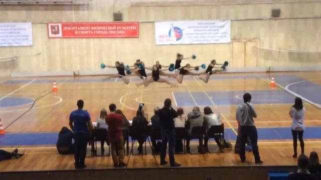 Бауманти, 2 место, Чемпионат вузов Москвы по черлидингу смотреть онлайн