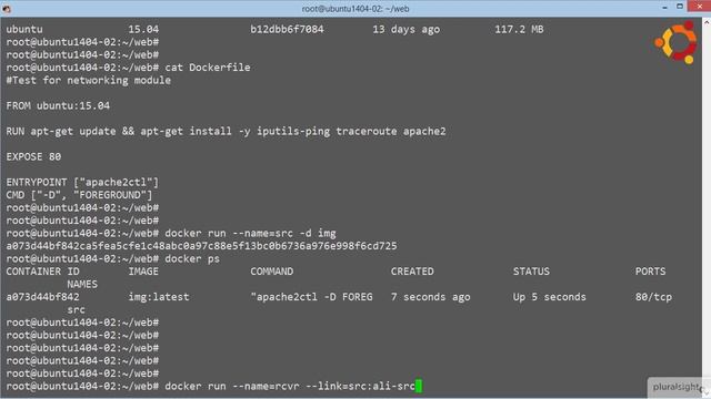 Diving Deeper with Dockerfile - Linking Containers смотреть онлайн