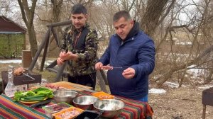 ТАК готовили ШАШЛЫК наши ДЕДЫ| УТКА на ВЕРТЕЛЕ | ВСТРЕЧА с МУРАТОМ