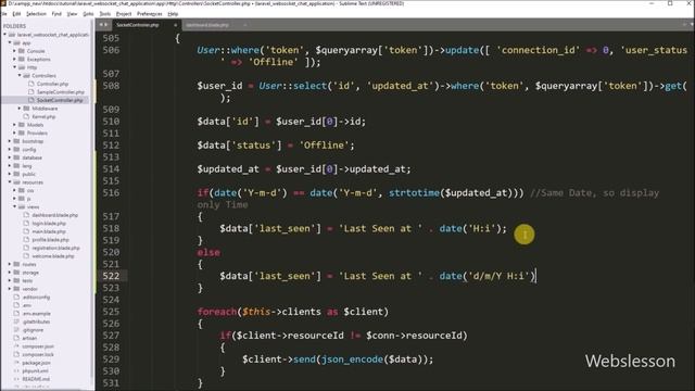 Chat Application in Laravel using Ratchet Websockets - Whatsapp Like Last Seen Status - 20 смотреть онлайн